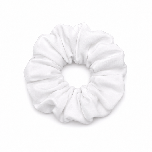 Scrunchie - white baby